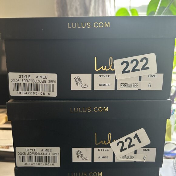 NEW Lulus Size 9 Aimee Suede Leopard Lace Up Heels Black Animal Print Strappy - Picture 10 of 11